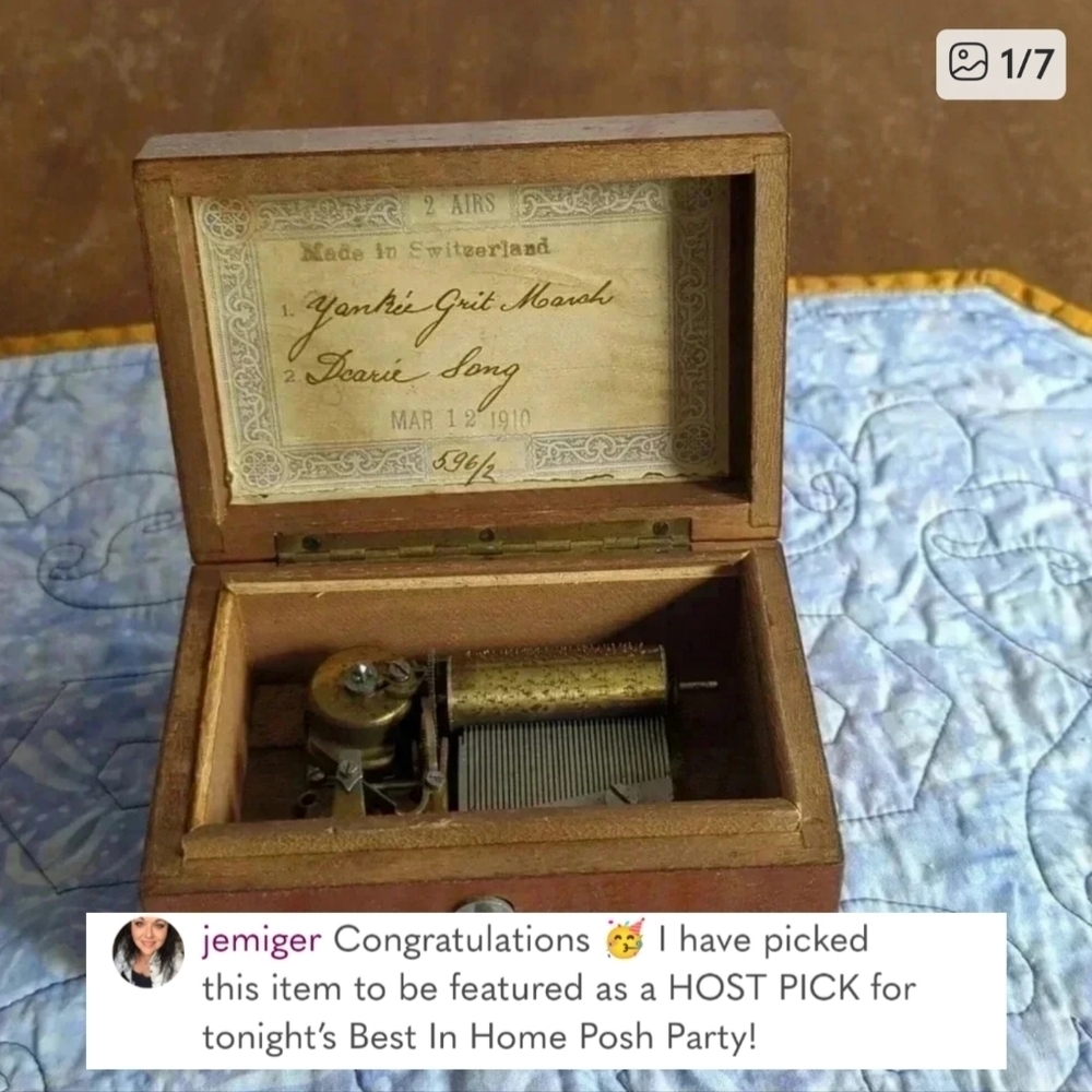 🎉Host Pick🔥1910 Music  Box - Picture 8 of 8